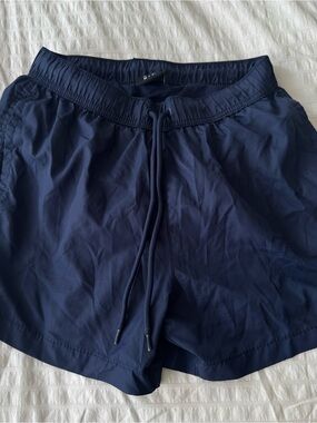 Lefties Navy Blue Drawstring Shorts